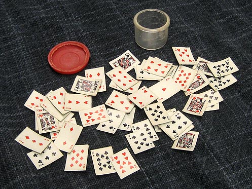A deck of cards I have kept for 40 years, 10mm x 6mm